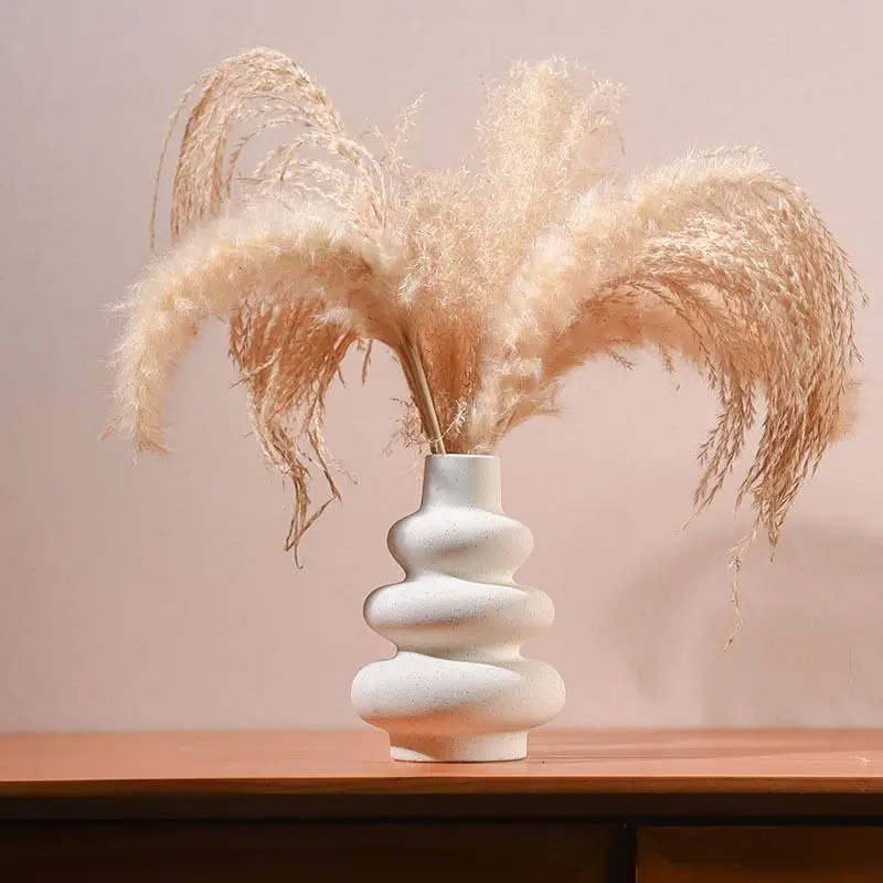 

Современная матовая ваза для цветов Cerc Flower Vase: модный декор для сухих цветов, высококачественная матовая отделка, аксессуары для домашнего декора