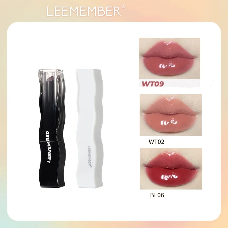 Leementeust lápiz labial sólido, bálsamo labial 3g, pluma blanca, pluma negra, Serie de plumas, belleza, maquillaje labial, Cosméticos profesionales