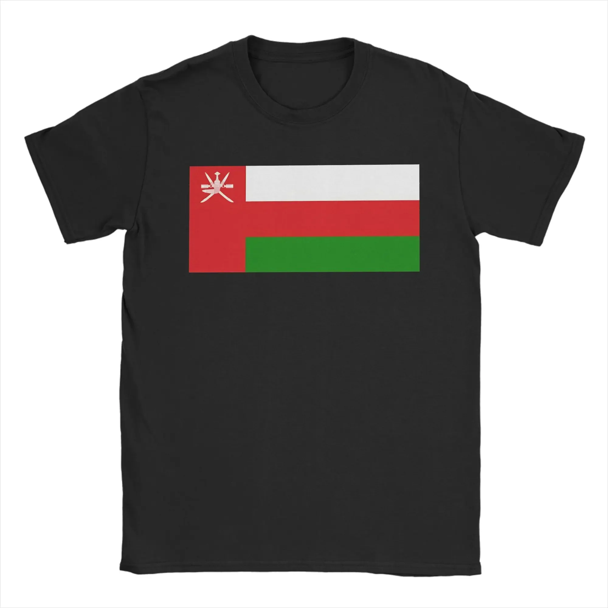 Oman Flag  Pure Cotton T Shirt For Men Summer  Classic T Shirts O Neck Hip Hop Tees Oversized Dropshipping Tops