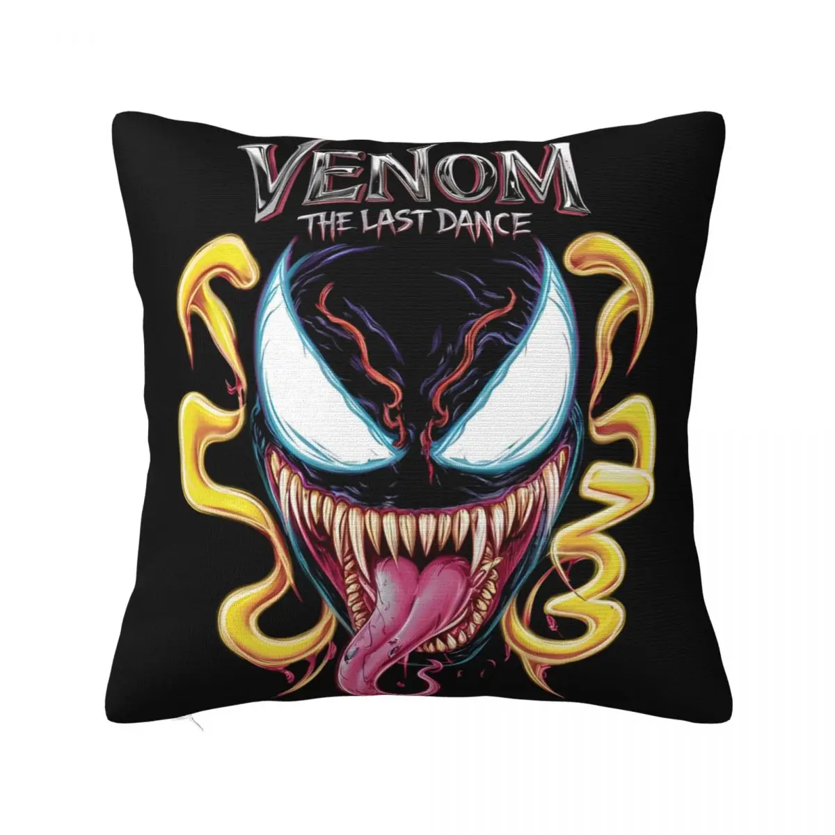 Venom The Last Dance 2024 Movie Pillow Covers Soft Polyester Cushion Cover Decoration venom 3 Pillow Case Cover Home Zippered