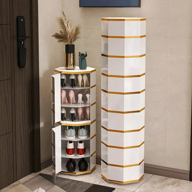 Narrow Dispenser Shoe Cabinets Display Decorative Cupboards Shoe Rack Space Saving Organization Sapateira Home Furniture YX50SC