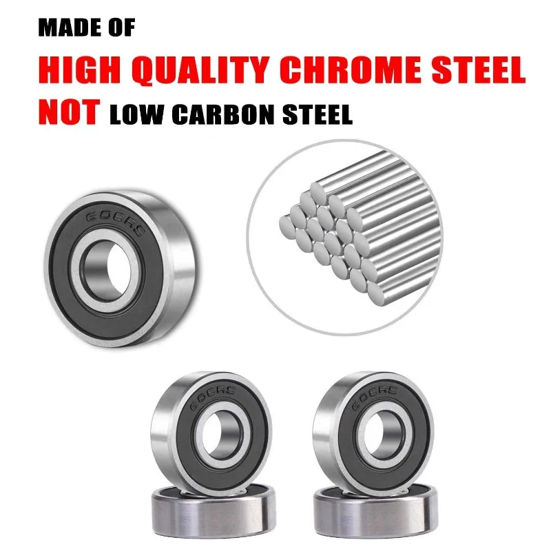 P0 P6 P5 P4 6000 고정밀 녹 방지 스테인리스 스틸 딥 그루브 볼 베어링 씰링 링 포함 기계용 10x26x8mm