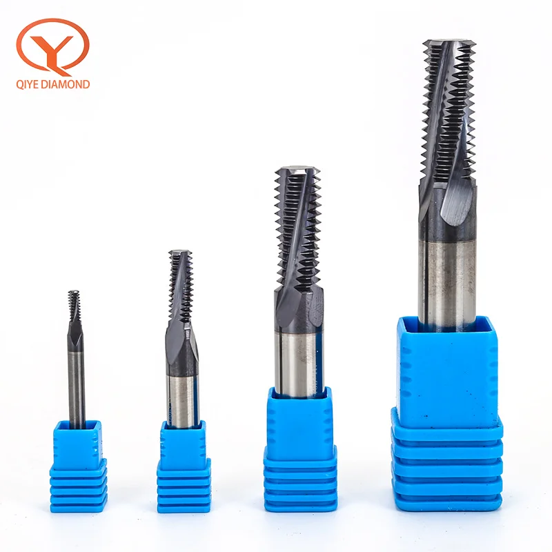 Thread Mill Coated Solid Carbide Full Teeth Tap Aluminum M3 TO M20 M24 For Aluminum Stainless Steel Tap CNC Tool