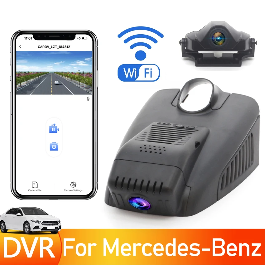 

Car Video Recorder Wifi DVR UHD 4K Dash Cam For Mercedes-Benz C Class w205 s205 GLC x253 CLS w219 E Class w212 w213 glc 200 220d