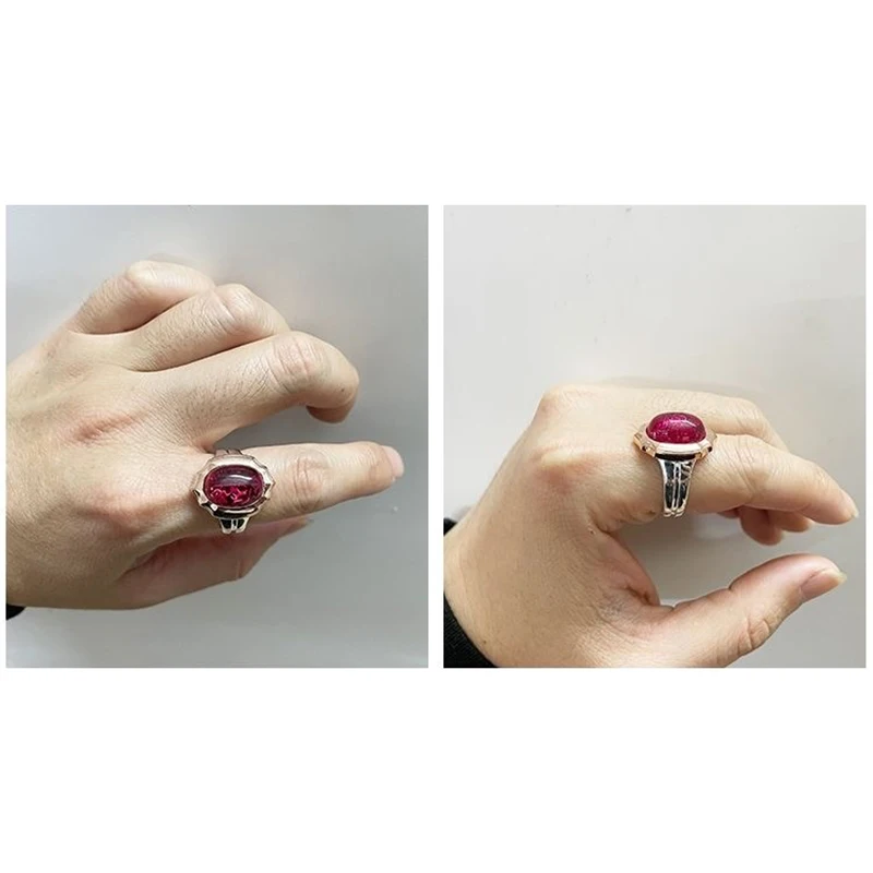 Anime Overlord Ring Momonga Albedo Ainz Ooal Gown Cosplay Nazarick Unisex Adjustable Opening Rings Accessories Jewelry Gifts