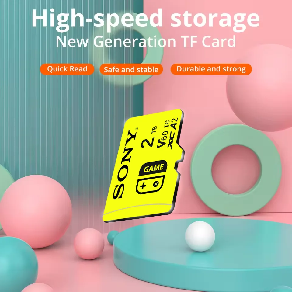 SONY High Speed Micro SD Card 128GB/256GB/512GB/1TB Class 10 UHS-I TF Flash Memory Card for USB Pen Drive