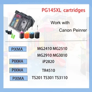 Cartucho de tinta para impressora Canon PG145, CL146, PG 145, CL, 146 XL, MG 2410, 2910, 2510, 3010, 2810, 2510, TS3110, MX491, IP 2810, 2810 6 principais vendas cartucho canon 146 - №6