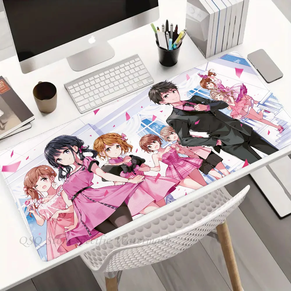 Masamune kun no Revenge Japanese manga Mousepad Mouse Mat Desk Mat With Pad Gaming Accessories Prime Gaming XXL Keyboard Pad