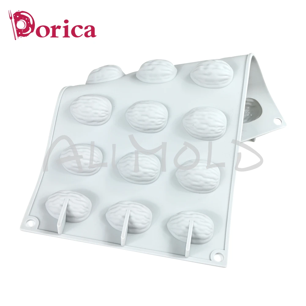 Forma Silikonowa Orzechowa do Puddingu, Musu Czekoladowego, Ciasta, Forma do Mydła, Świec, Narzędzia do Dekoracji Tortów, Akcesoria Kuchenne do Pieczenia