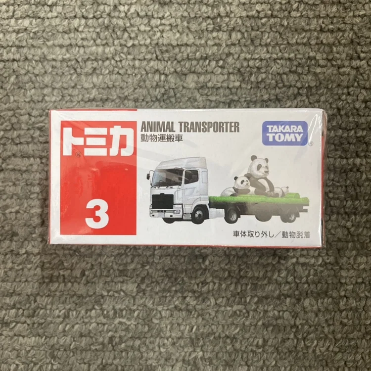 

Takara Tomy Tomica No.3 Панда Грузовик с животными Транспортные автомобили Hot Pop 1:64 Автомобиль из сплава Игрушки Автомобиль Литая под давлением металлическая модель для детей