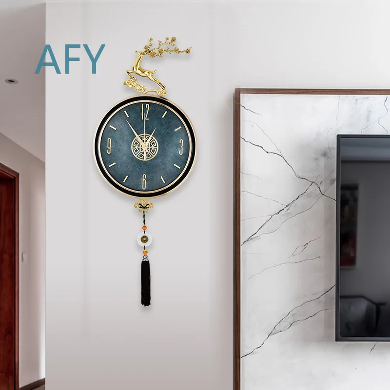 Modern Luxury Wall Clock for Living Room TV Background Wall Decor Creative Fashionable Home Wall Clock for Home Office Decor