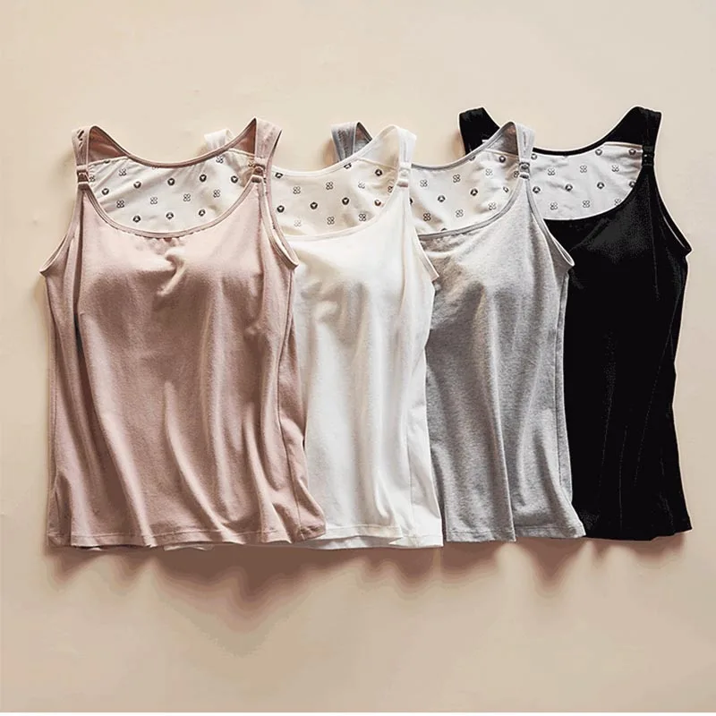 Maternity Modal Cotton Nursing Camisole Maternity Summer Nursing Tank Top Breastfeeding Loungewear Postpartum Recovery Wear