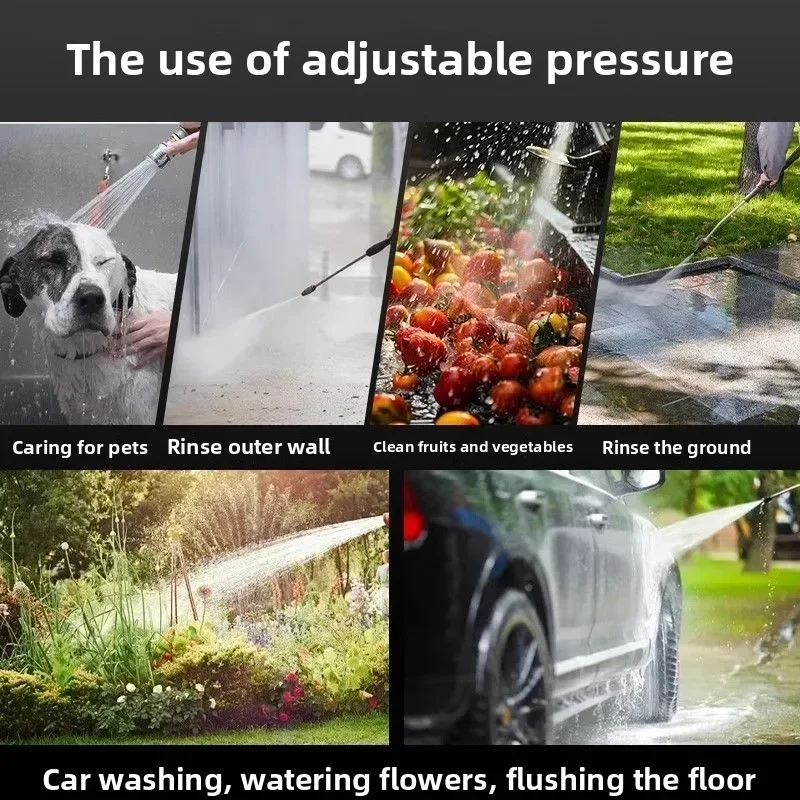 Durable Car Washing Machine High Pressure Water Gun Household 220v High Power Car Wash Artifact  Booster Water Pump
