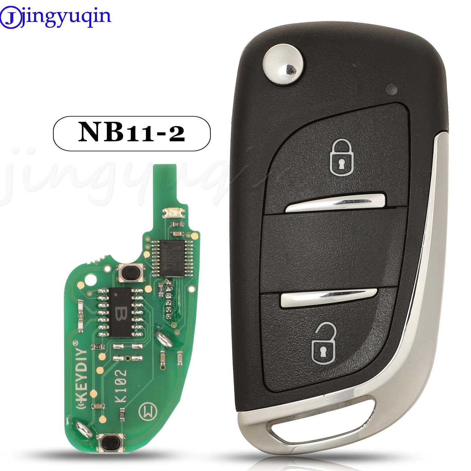 

Jingyuqin 2 Buttons NB11-2 NB Series Universal Remote Key For KD900 URG200 KD-X2 Multi-functional