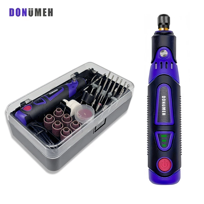 

Mini Rotary Tool Wireless Drill Engraving Polishing Grinding USB Rechargeable Cordless Woodworking Engraving Pen DIY Dremel Tool