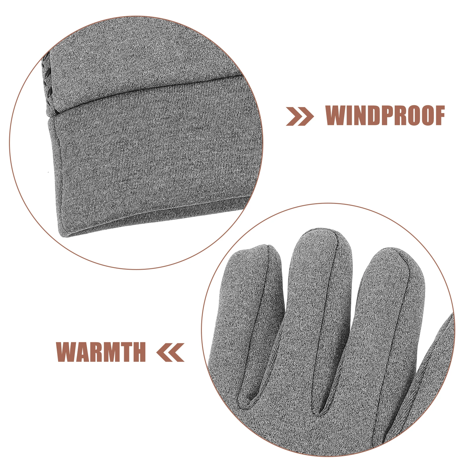 

Gloves with Touch Screen Fingers Windproof Waterproof Cold-weather Cycling Non-slip