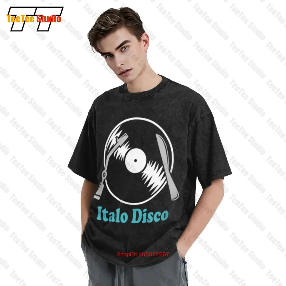Italo Disco Lp Unisex T-Shirt XJSW  Oversized