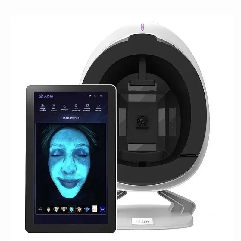 Analizador Facial para el cuidado de la piel, máquina de Monitor 3D de 15,6 pulgadas con IA, Detector de prueba de espejo mágico, máquina de análisis de cámara Facial