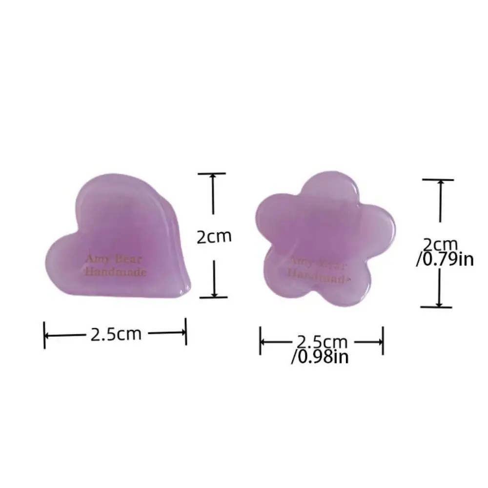 Love Flower Hair Clip Fashion Headwear Acetic Acid Hairpin Heart Hair Clip Barrette Geometry Acetate Mini Hair Claw Streetwear