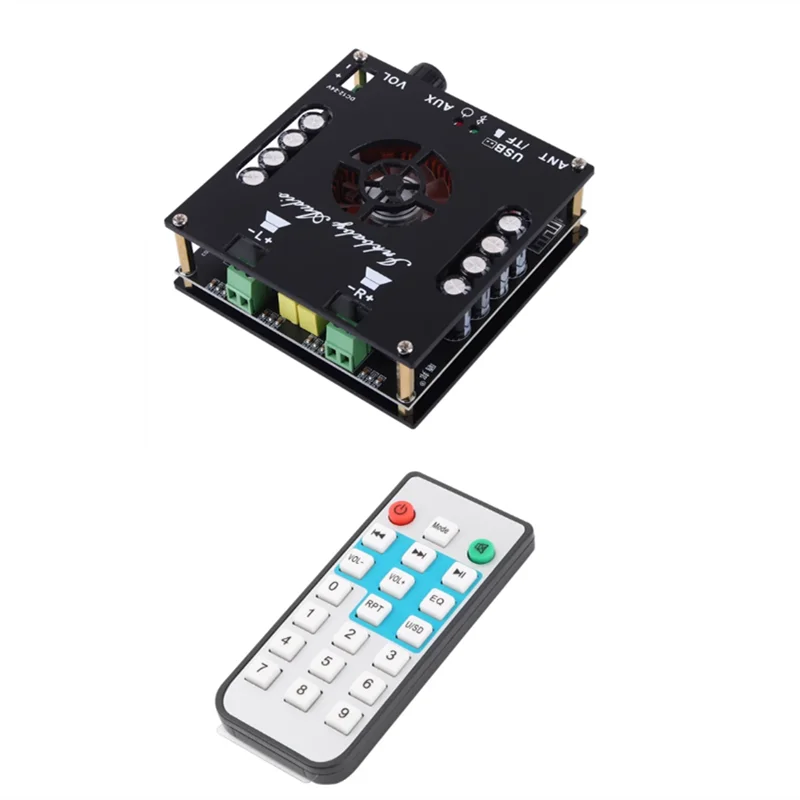 DC12-24V TDA7496E 160 Вт * 2 двухканальный стерео Bluetooth 5,0 USB AUX FM радио Цифровая плата усилителя звука