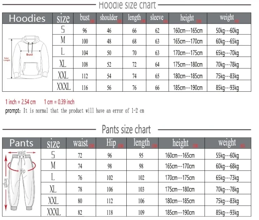 Men Tracksuit Sweat Suits Mens 2 Piece  round neck +Pants Set  Hop Fashion Streetwear Sports Clothing Set S-3XL