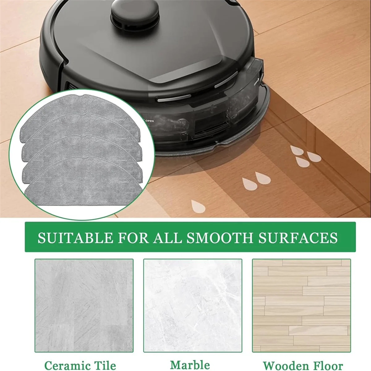 Aaal 4 Pack Mop Clo… - image