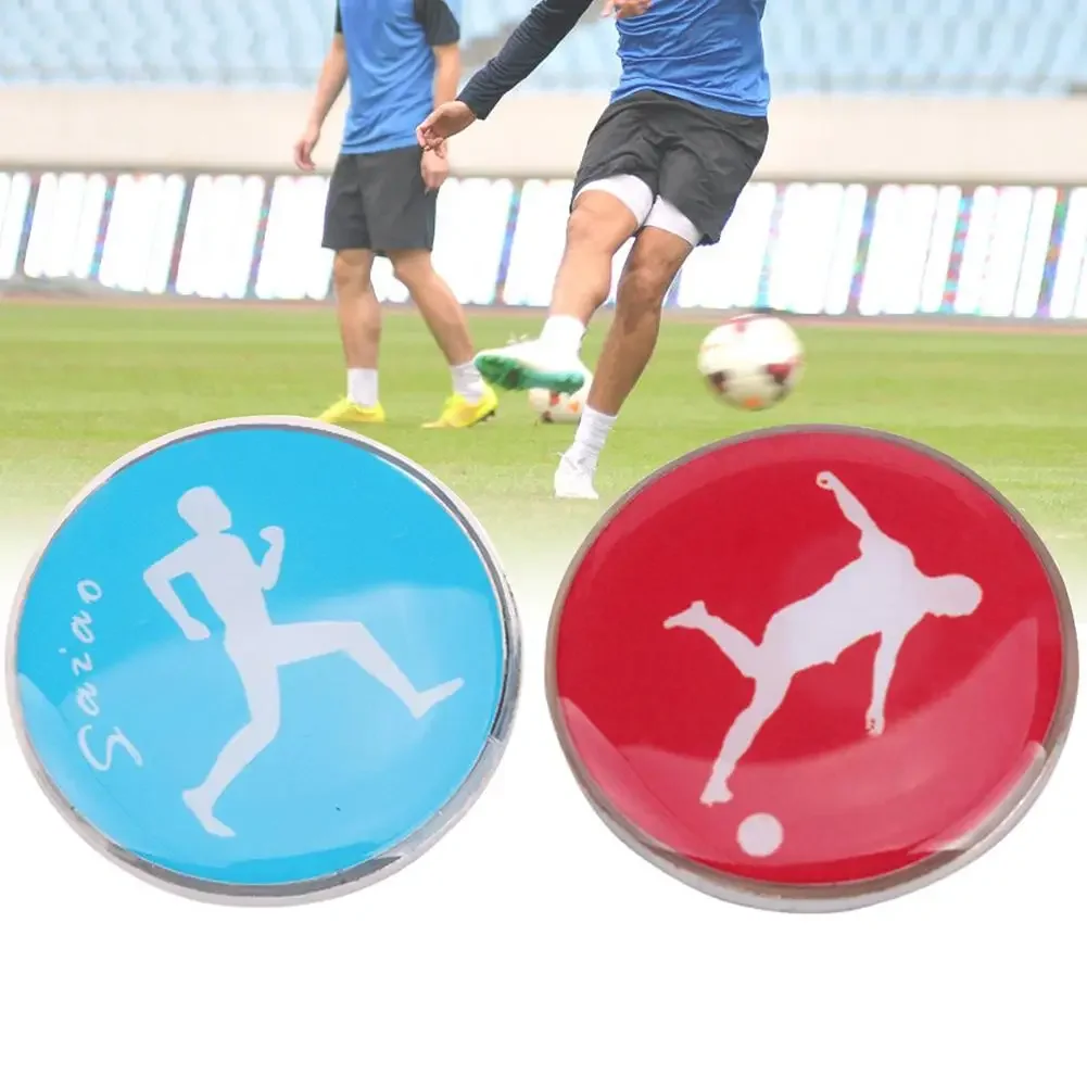 1Pc Sports Football Pattern Pick Edge Referee Side Toss Coin Football Whistle Loudly Fair Play Match Referee Equipment