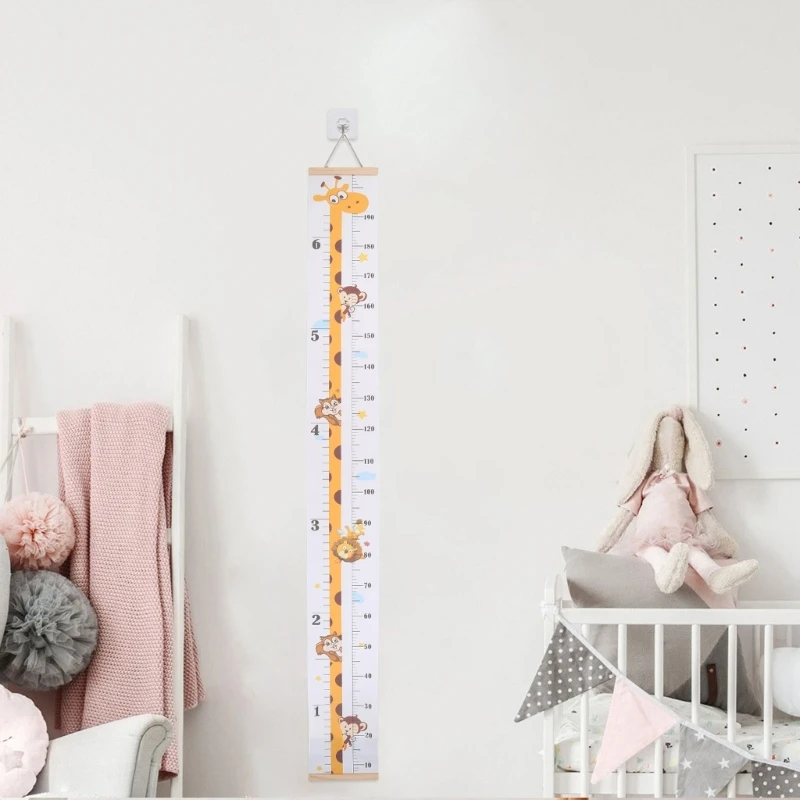 Tabla crecimiento del bebé, regla medida altura enrollable extraíble para niños, adecuada para y educadores,