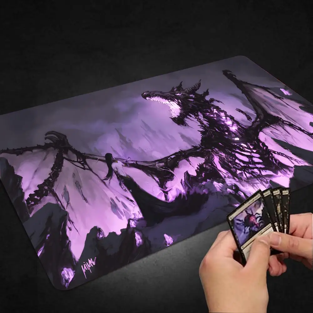 لوحة ماوس الألعاب بدون مناطق سجادة لعب ذات طابع خيالي حصيرة لعب الألعاب منصات مبارزة للمبتدئين بطاقة معارك قائد الألعاب لوحة مكتب 14*24in