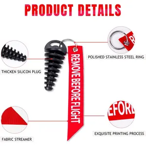 Schalldämpfer Escape Escape Waschstopfen für Motorrad -Dirtrad, 2 Striche Schalldämpfer mit Tag -Schlüsselbund, Gummi, 0,6 6 Hauptverkaufsabgase Diffusor 2 Zoll - №4