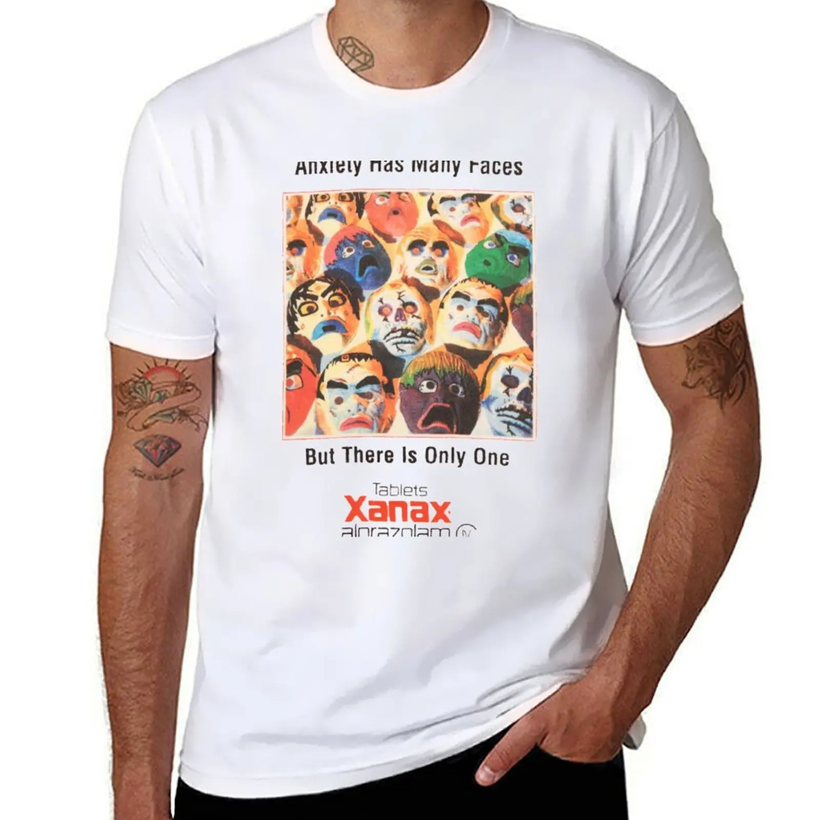 

Xanax has many faces T-Shirt gifts for boyfriend plain animal prinfor boys mens t shirts pack