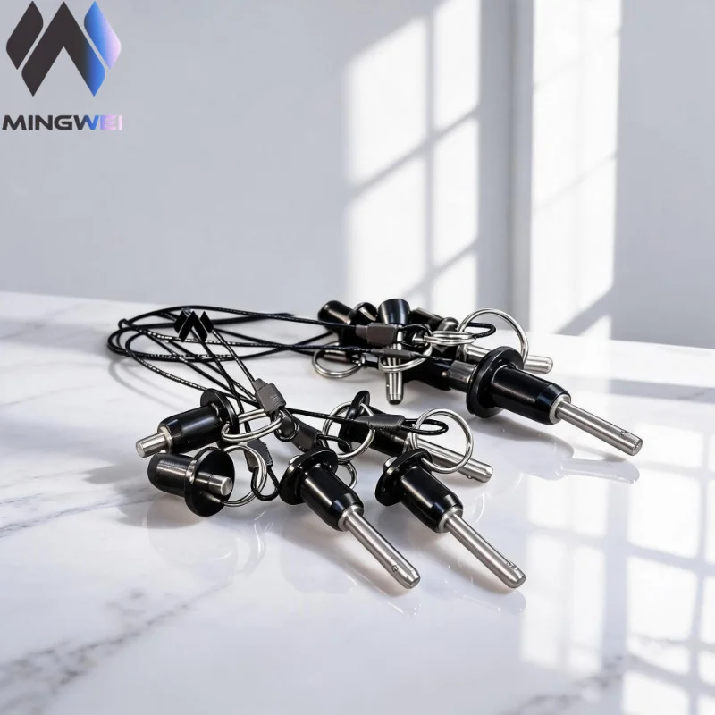 MW Audio 16PCS 5mm 6mm Stainless Steel Quick Release Ball Lock Pin for Line Array Speaker Rigging
