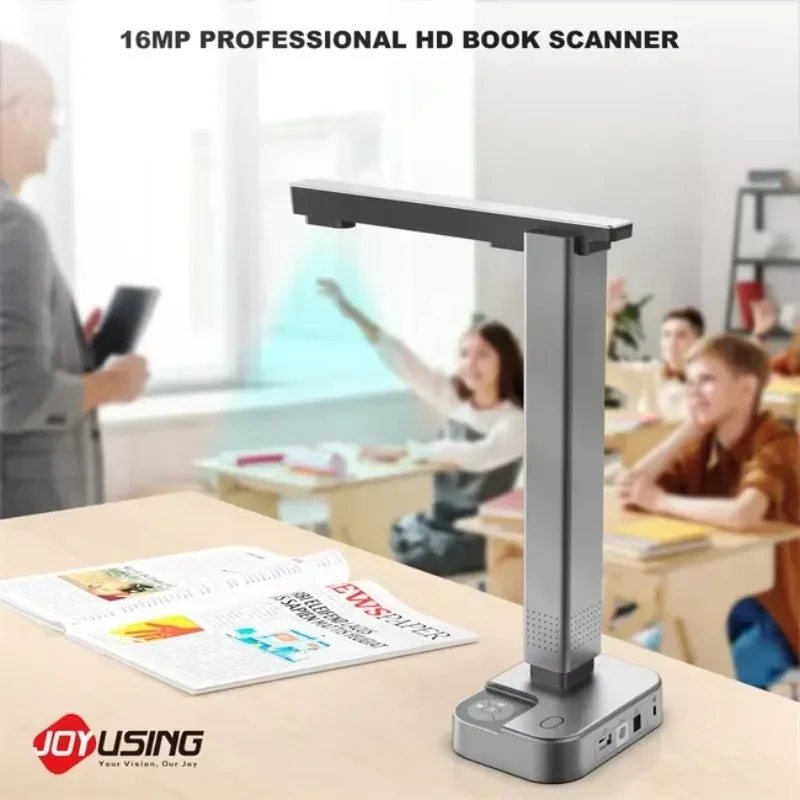 Сканер книг и документов, HD-камера 16 МП, интеллектуальный USB-сканер документов с OCR и мощной функцией CMOS для Windows и