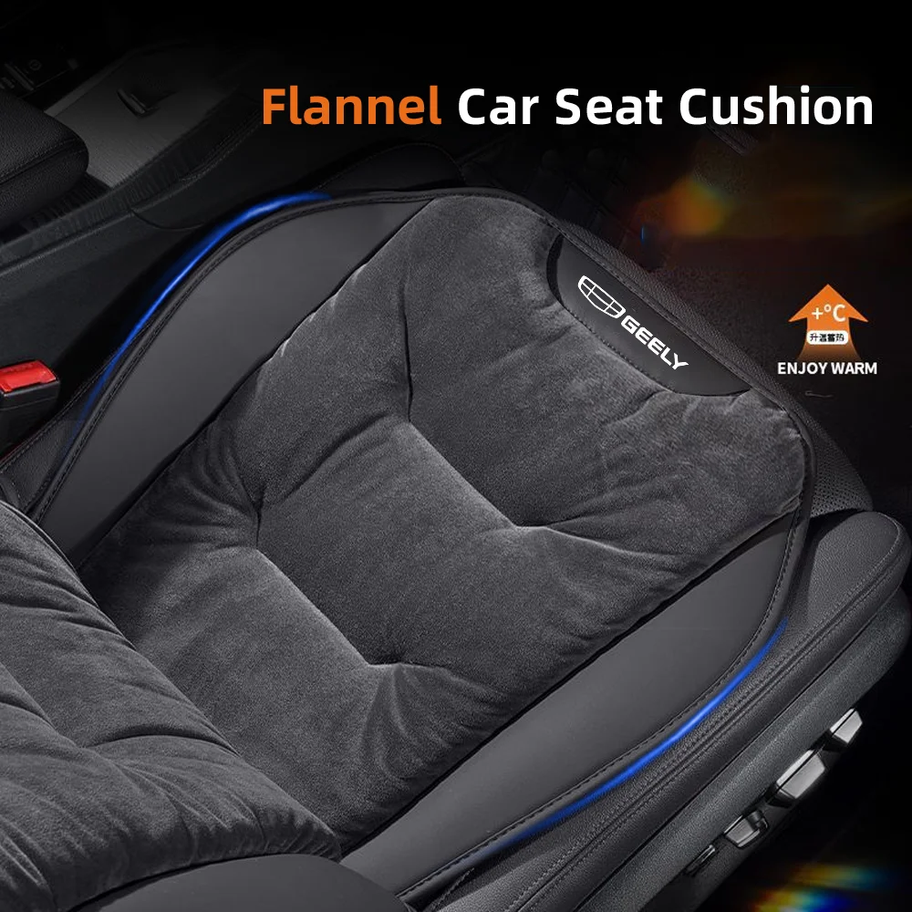 

Для Geely Coolray Emgrand Okavango Monjaro Preface EX5 EC78 фланелевой чехол на автомобильное сиденье, зимняя теплая плюшевая подушка для переднего/заднего сиденья автомобиля