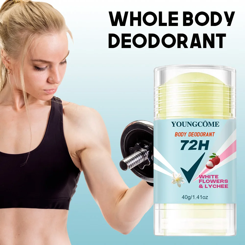  Body Deodorant 72H Anti Sweating Keep Drying Lasting Fragrance Remove Armpit Odor Underarm Refresh Sticks Fade Body Odor