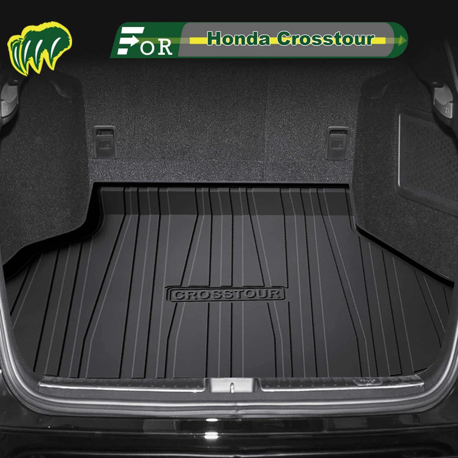 

Для Honda Crosstour ‌ 2011-2019 TPE Custom Fit Коврик в багажник автомобиля Всесезонный коврик для багажника 3D-образная подкладка в багажник Защита заднего багажника Ma
