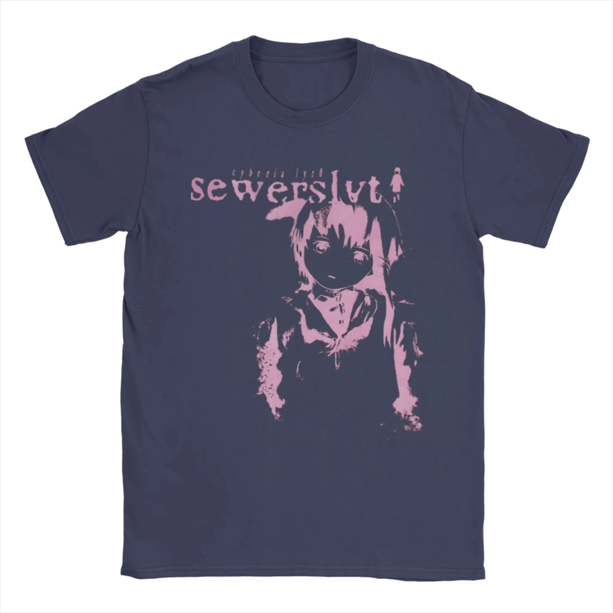 Vintage Sewerslvt Schizofrenia Grafik T-Shirt Unisex Reine Baumwolle Kurzarm Harajuku Streetwear Casual Oberteil – Detail 9