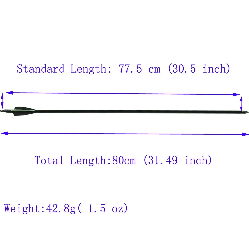 6/12/24 Pcs Archery 30 Inch 500 Spine Fiberglass Arrow OD 8mm Detachable Arrowhead For Compound Bow Hunting Shooting Accessories