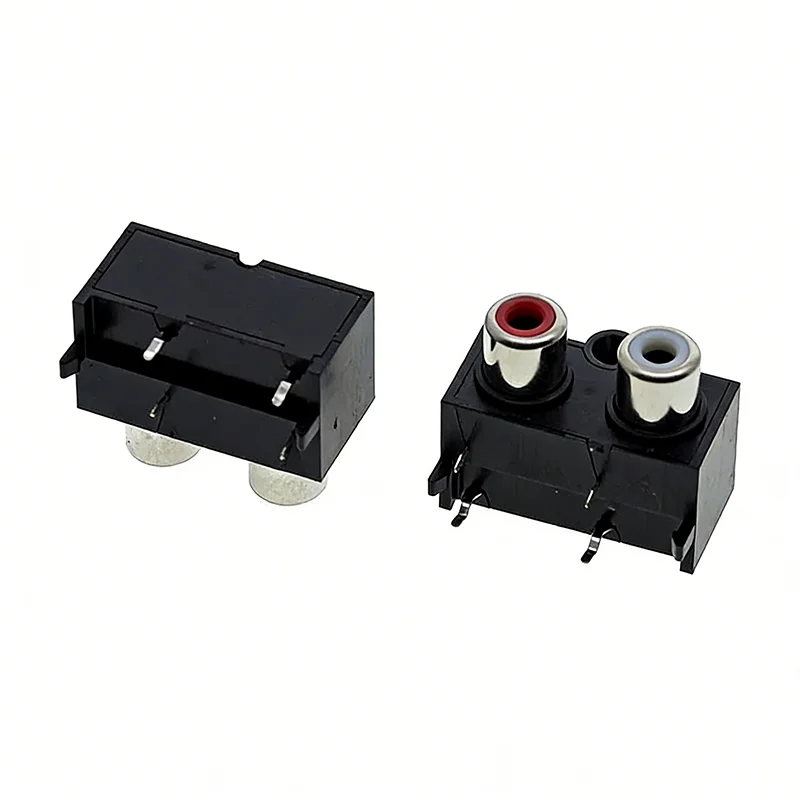 RCA socket AV Lotus audio socket 2-hole socket AV2-8.4-14MF Two-sealed Lotus socket