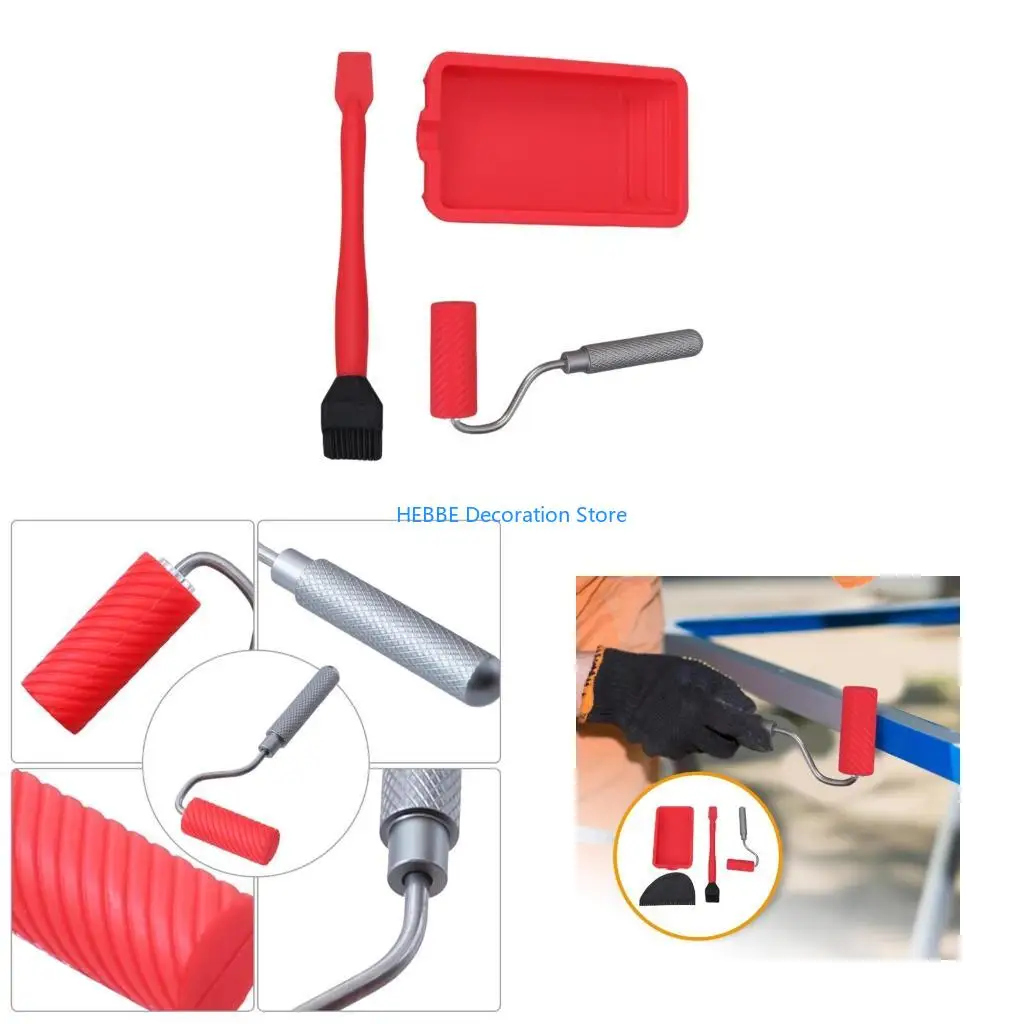 B0KC Silicone Roller Brush Multipurpose For Home Renovation Wall Household Paint