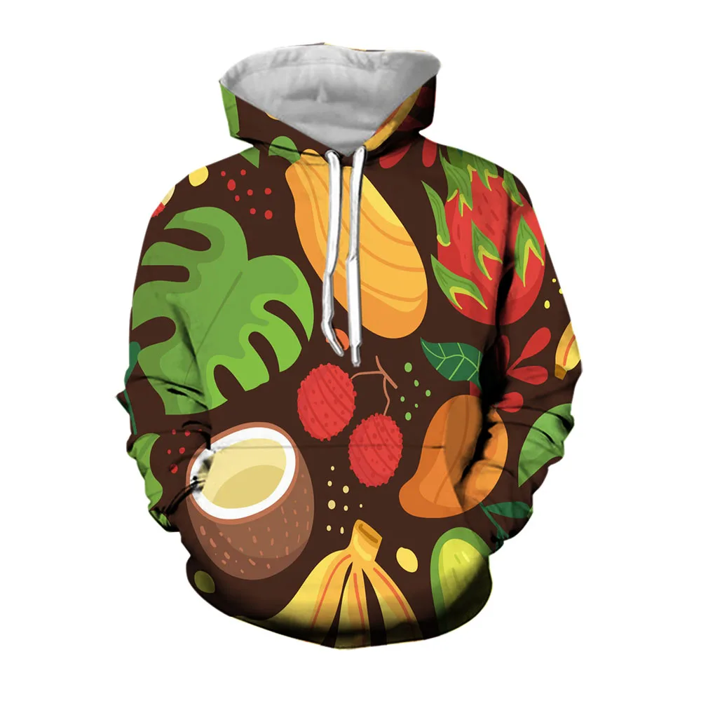 

Jumeast 3D Graphic Men Hoodie With Fruit Pattern Streetwear Aesthetic Clothing Oversized Hoodies For Men Casual Clothes Pullover