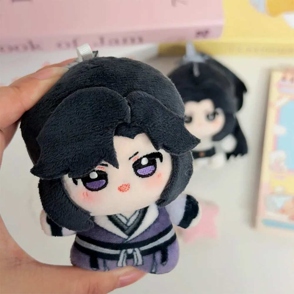 10cm 귀여운 허스키와 그의 흰 고양이 시준 봉제 인형 키체인 미니 부드러운 봉제 장난감 가방 펜던트 인형 키링 생일 선물