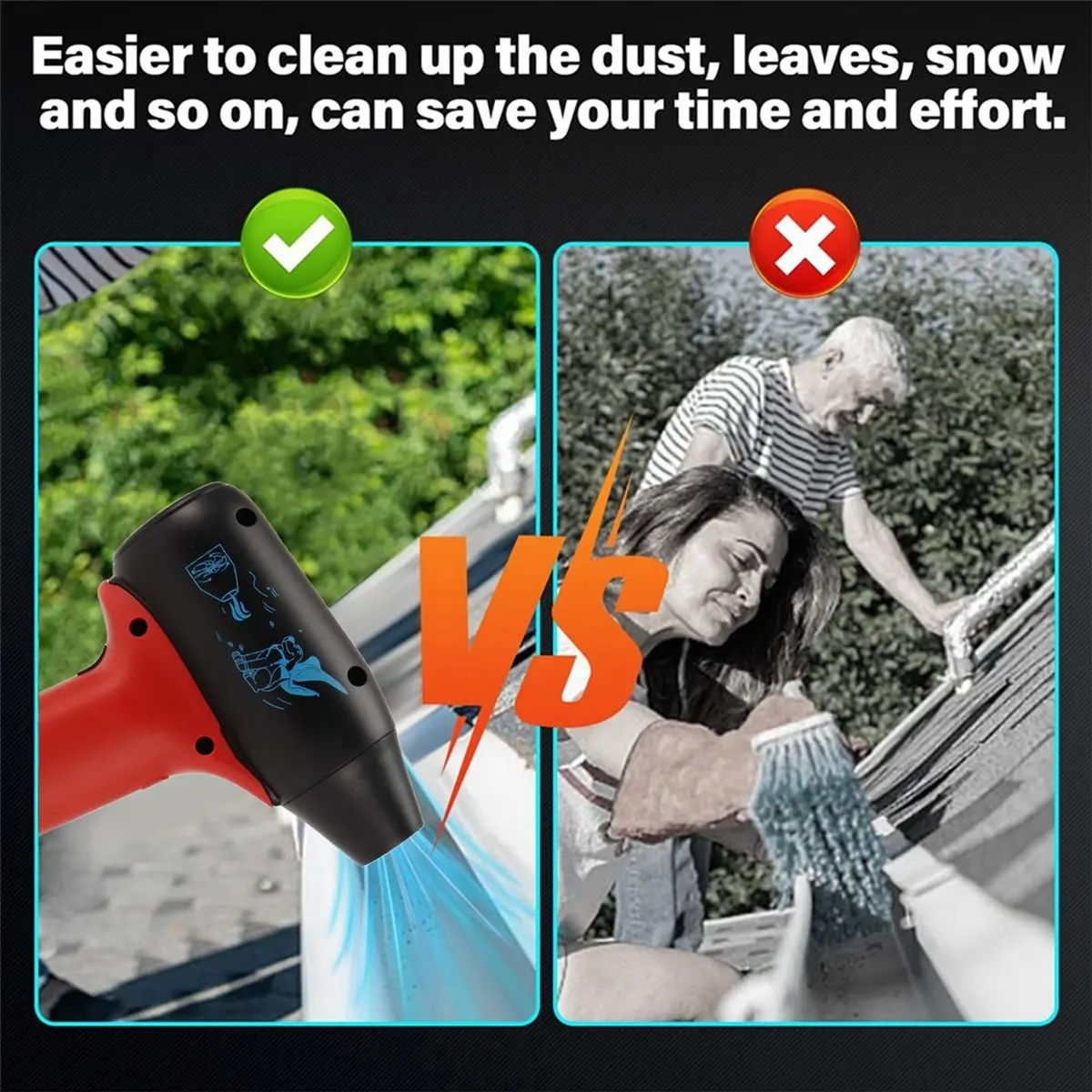Mini Jet Blower Violent Turbo Fan Battery Portable Jet Fan for Car,Keyboard Cleaning,Air Bed,Hair