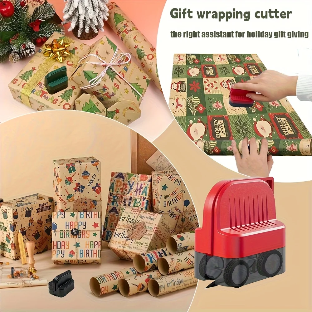 1 taglierina per carta da lettere, taglierina per carta cilindrica, confezioni regalo di Natale, lavorazione del taglio della carta