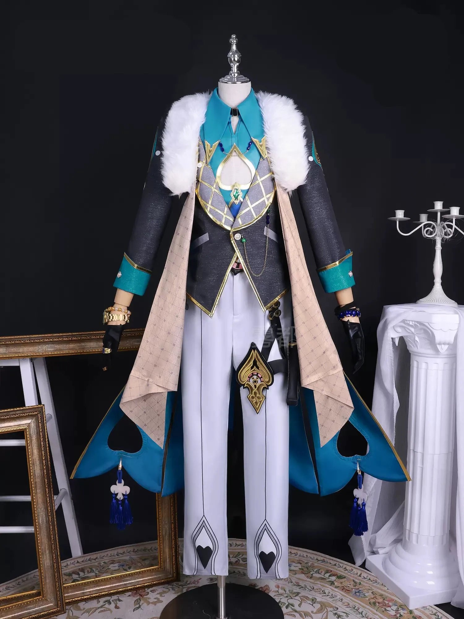 Aventurine Cosplay Honkai: Star Rail Fashion Uniforms Costume Men Cool Cos Clothes Party Outfit Full Set Plus Sizes XS-3X