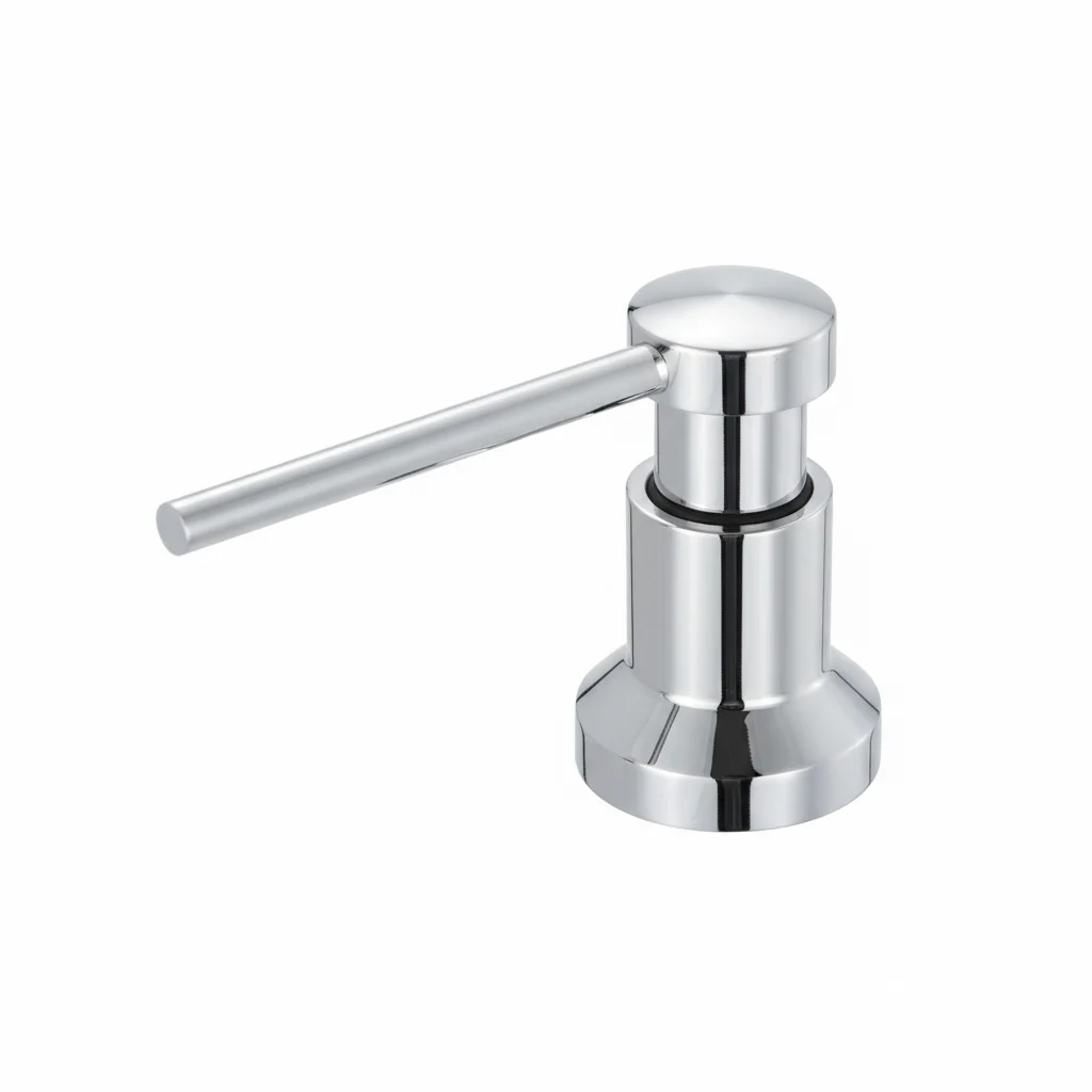 

Built-in 304 Stainless Steel Soap Dispenser for Kitchen Sink 500ml – Top Refill, Long Tube OEM Customizable