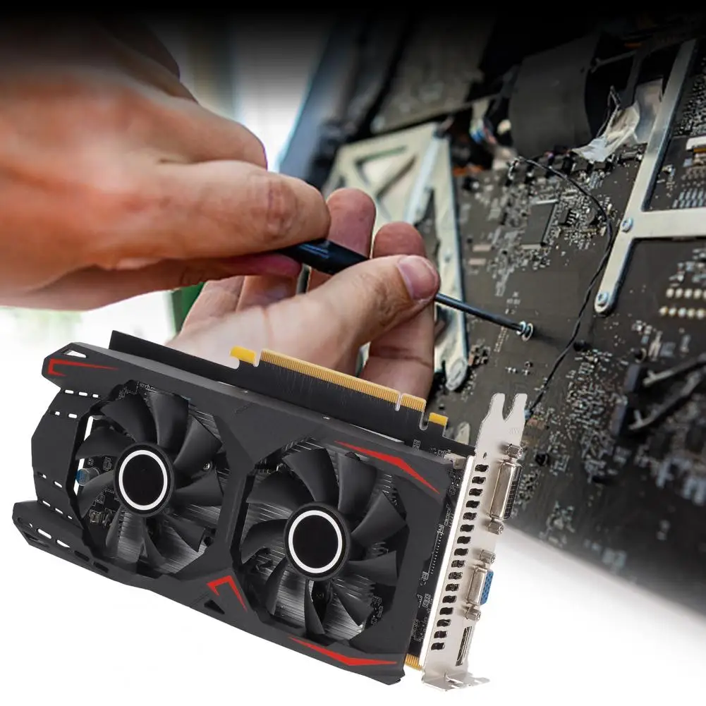 بطاقة رسومات بواجهة Pci-e 192 بت عالية الأداء Gtx1060 3/6 جيجابايت مع مروحة مزدوجة للاعبين للألعاب