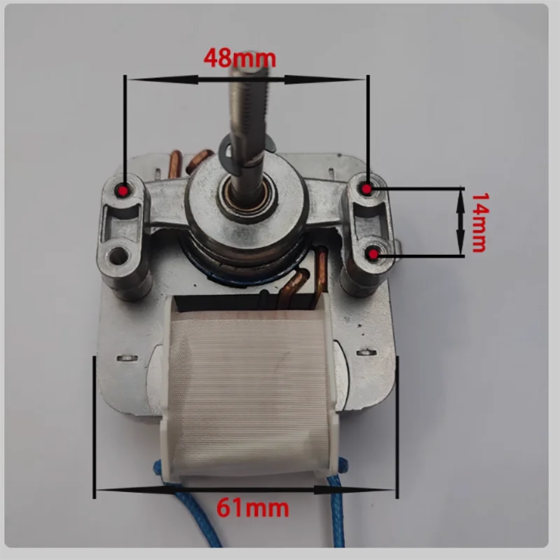 Imagem -03 - Motor de Fritadeira de ar Yj6116 13 10 Monofásico Coberto Pólo Assíncrono Motor de Ventilador Universal