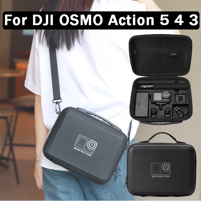 

Bag For DJI Osmo Action 5 Pro 4 / 3 Portable Hard Shell Case Waterproof Storage Bag Carrying Case Handbag Travel Box Accessories