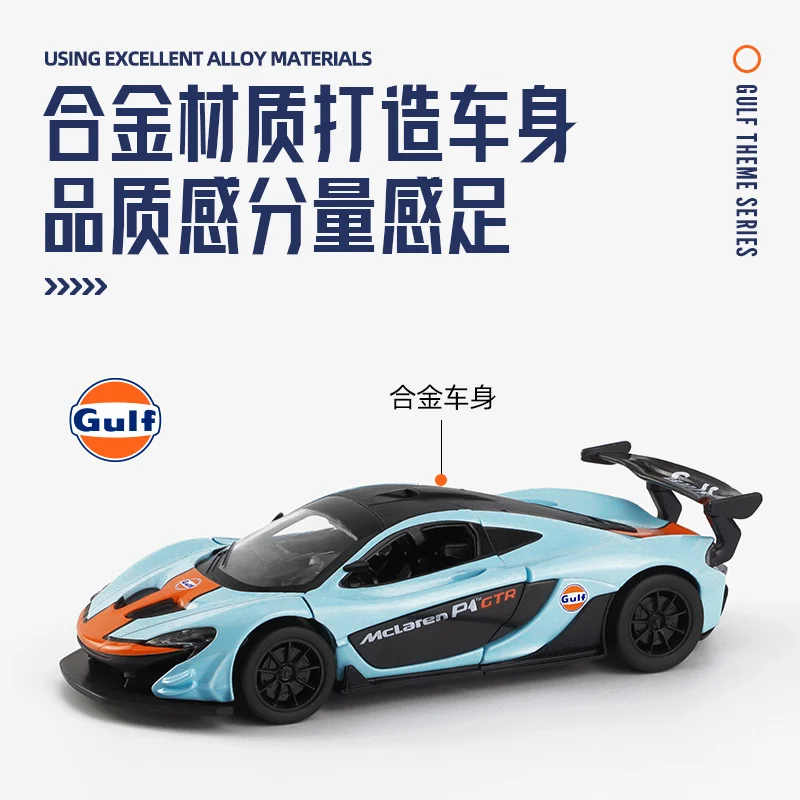 CCA Volkswagen T1 Diecast Gulf Gas Station Simulation Toys Model Camaro Beetle Ford GT Collection Juguetes Gift For Kids Boys